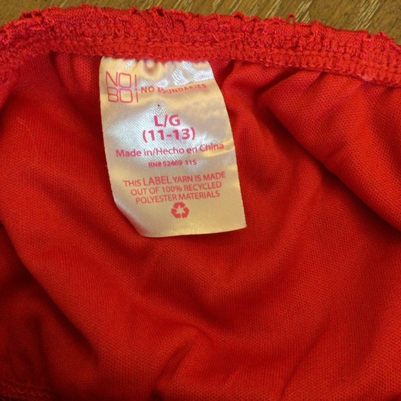 No Boundaries Juniors Red Floral Sleeveless Lace V-Neck Cami Tank Top Size Large - Picture 8 of 9